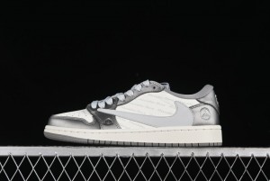 Nike Travis Scott x Fragment Design x Air Jordan 1 Low OG SP AJ1 Culture Casual Sneakers - AG3702-802