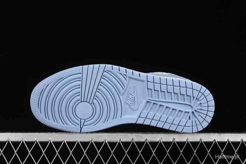 Nike Travis Scott x Fragment Design x Air Jordan 1 Low OG SP AJ1 University Blue - LX1988-104