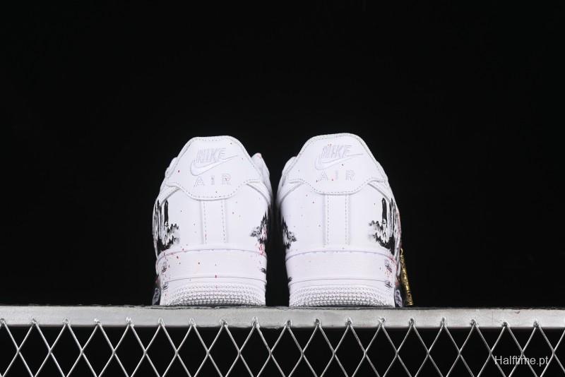 Nike Air Force 1 '07 Low Black Myth Wukong Custom Spray-Painted Gift Box Low-Top Casual Sneakers - ZH0316-045