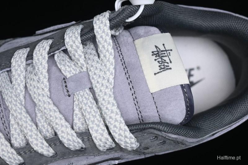 Nike SB Dunk Low Stussy Collaboration - Granite Grey Anniversary Custom Low-Top Casual Skate Shoes - XS1086-008