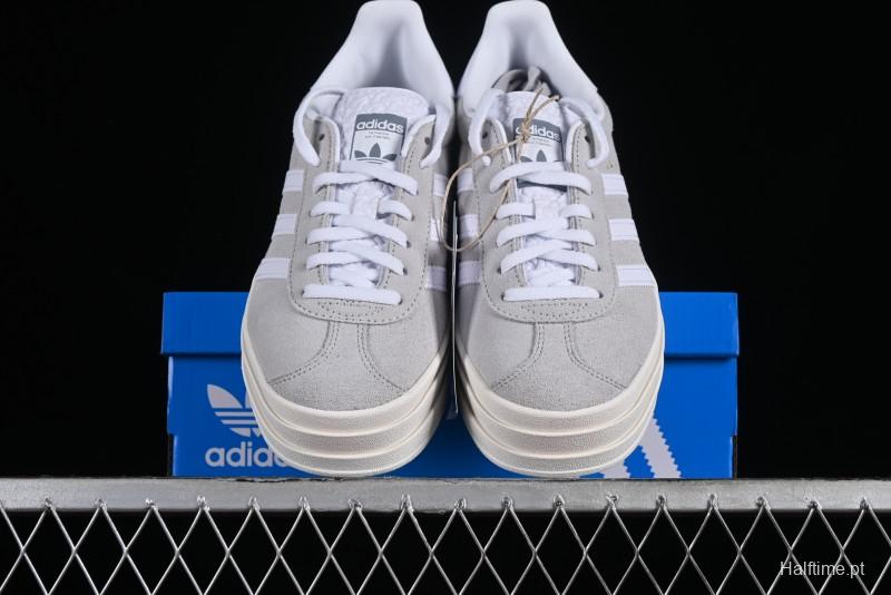 Adidas Originals Gazelle Bold HQ6893 Low-Top Sneakers with Thick Sole for Casual Wear, Slip-Resistant and Durable