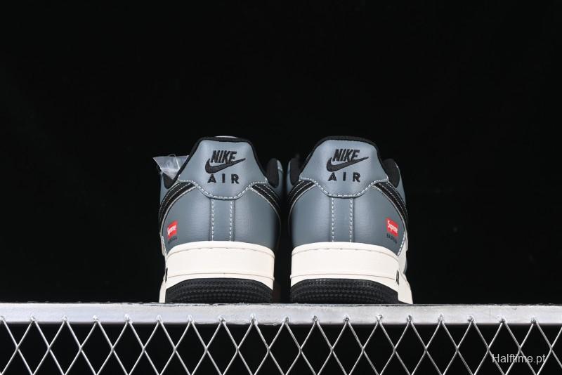 Nike Air Force 1 '07 Low Supreme Collaboration Sneakers in Blue Grey - XZ6188-385