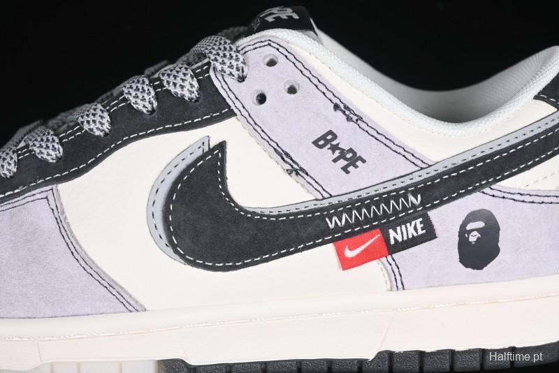 Nike SB Dunk Low BAPE Collaboration Anniversary Customized Low-Top Casual Sneakers - DM6868-031