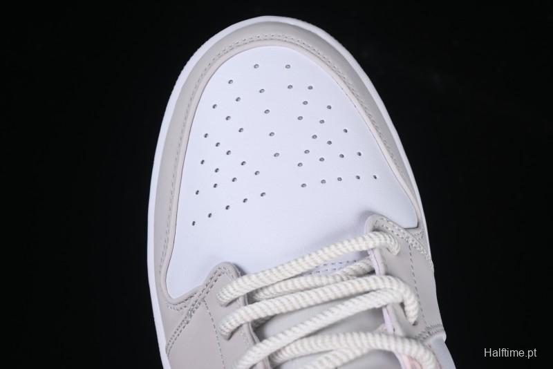 Nike Air Jordan 1 Low AJ1 Carved Pink Low-Top Casual Sneakers - IB8859-101
