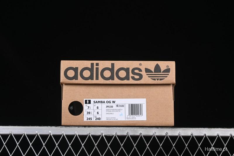 Adidas Samba OG Casual Sneakers with Classic Trefoil Logo - JP5330