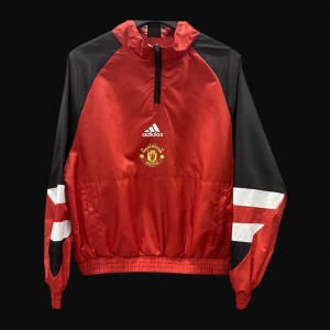 23/24 Manchester United Red half Zipper Windbreaker