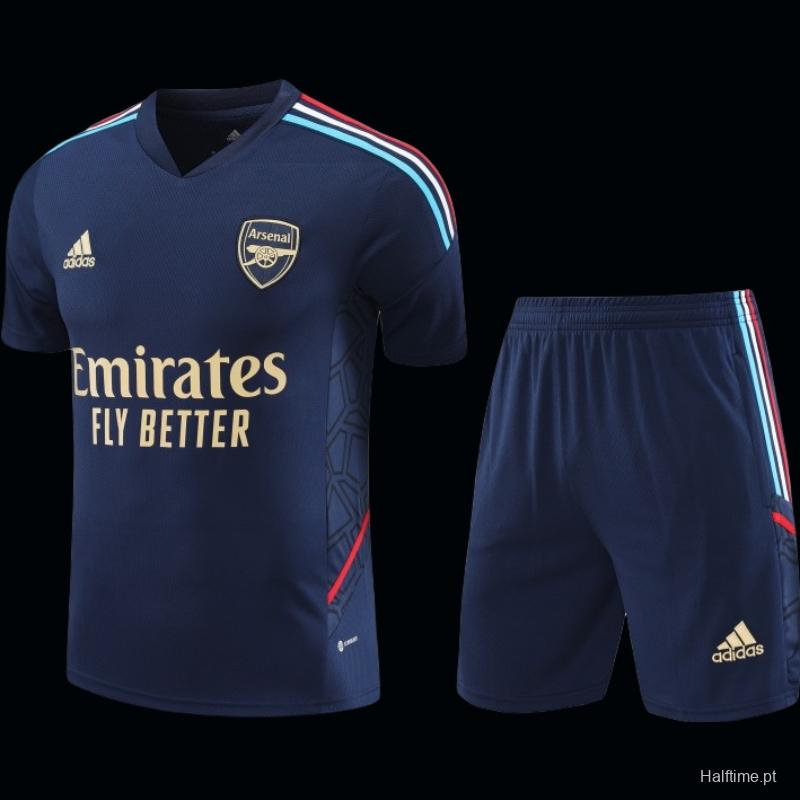 23-24 Arsenal Navy Short Sleeve+Shorts