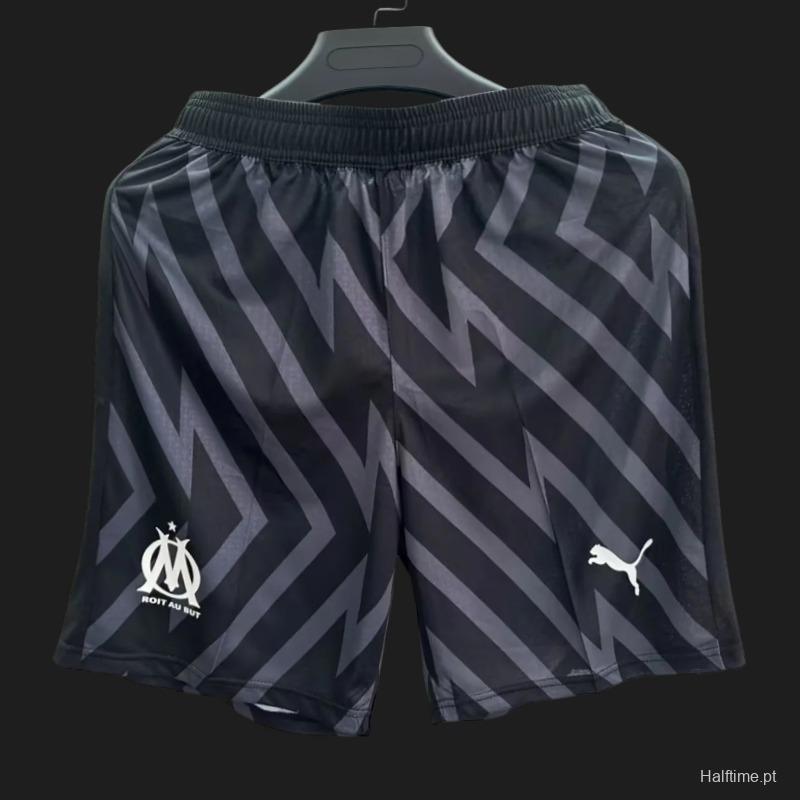 Player Version 23/24 Olympique Marseille Black Goalkeeper Shorts