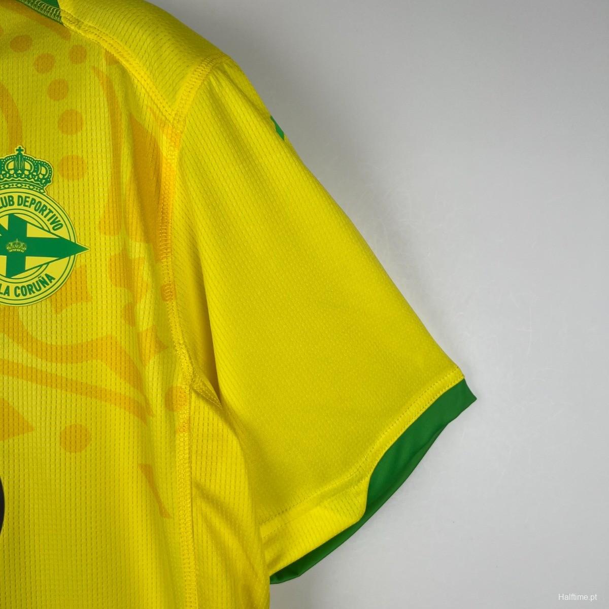 23/24 Deportivo La Coruna Away Yellow Jersey