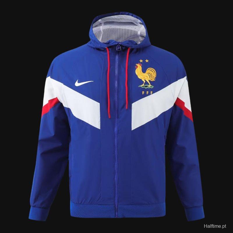 2024 France Blue Windbreaker