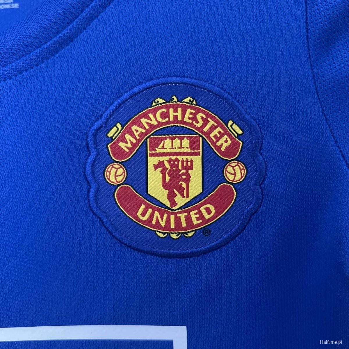 Retro 24/25 Kids Manchester United Third Blue Jersey