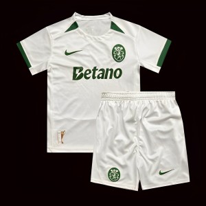 23/24 Kids Sporting Lisbon Forth White Jersey