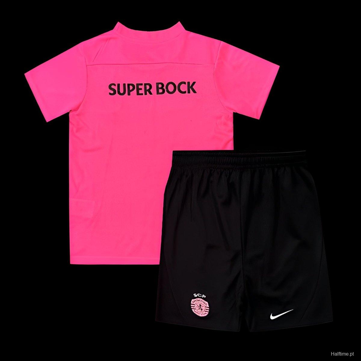 24/25 Kids Sporting CP Pink October Jersey